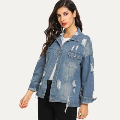 China Wholesale High Quality Short Jean Jacket Custom Ladies Blue Jean Denim Coats Anti-wrinkle Women Fashion for sale