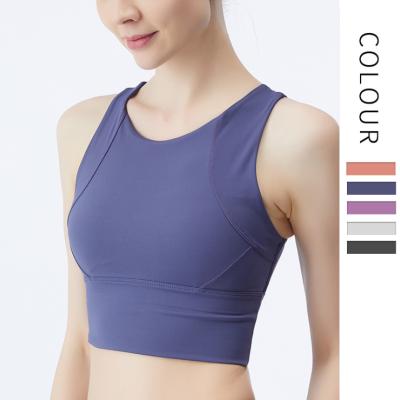 China Wholesale Women's Breathable Fitness Yoga Clothes Quick Dry Sports Bra Tops Running Workout Yoga Crop Tops for sale