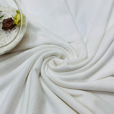 China Antistatic stock soft knitted cotton polyester fdy fabric for garment for sale