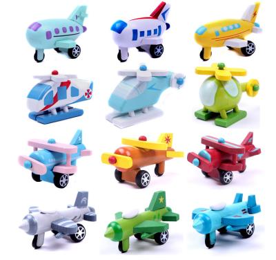 China 2021 Mini Wooden Mini Vehicle Model Toys Car Set and Toy Plain Set for Children Play and Educational Toys WMT001 for sale