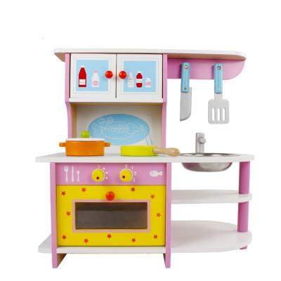 China Pretend Play Toy Set Wooden Furniture Child Pretend New Wonder Playset Child Kitchen Toy Play Set WKT001 for sale