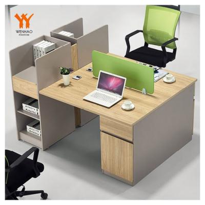 China 4 person brand new high quality l small office workstation desk for 2 person for sale