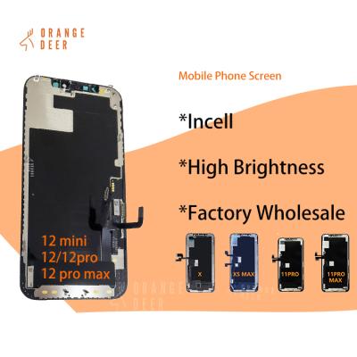 China Mobile Phone Incell LCD Support Touch Screen Replacement Display For Iphone 12pro 12 Mini Pro Max 5.8 inch for sale