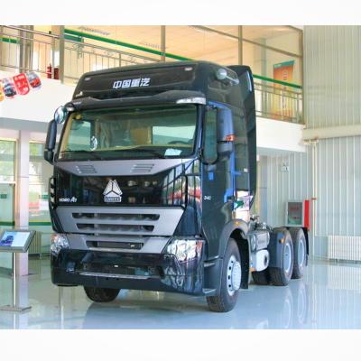 China Heavy duty tractor truck right hand drive howo a7 375hp 420hp tractor truck used 6800x2490x3668 for sale