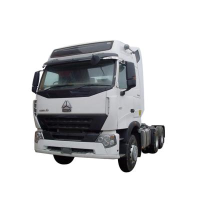 China Used tractor trucks howo a7 420hp 371HP used truck tractor 6x4 in good condition at white color cheap price 6800x2490x3668 for sale