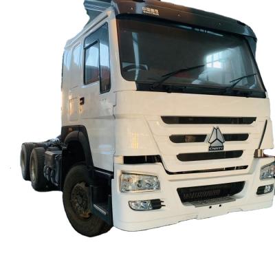 China USED ​​HOWO 10 right wheel drive 6X4 375 hp tractor truck head sinotruk sale straight (RHD) 6800x2490x3668 for sale