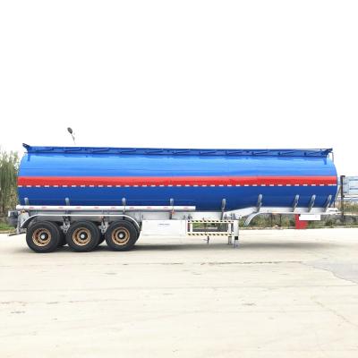 China Carbon steel 3 axles oil tank trailer 40000 liters 45000 liters 50000 liters fuel tank semi trailer with good price for sale