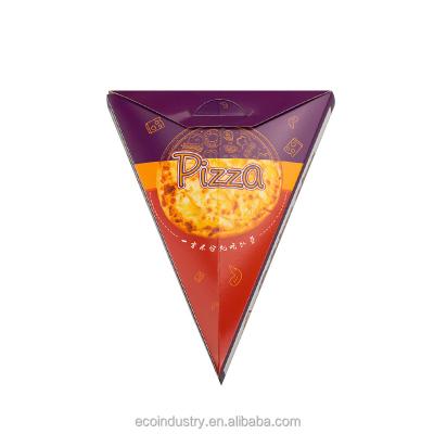 China Custom Personalized Pizza Cone Wrapping Paper Plain Cheap Biodegradable Pizza Boxes 10 Inch for sale