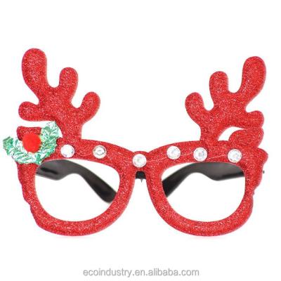 China New Christmast Ornament Christmas Ornaments Adult Children's Toys Santa Claus Snowman Antlers Decoration Glasses for sale