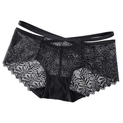 China Low Waisted Antibacterial Embroidered Panty Ladies Brief for sale