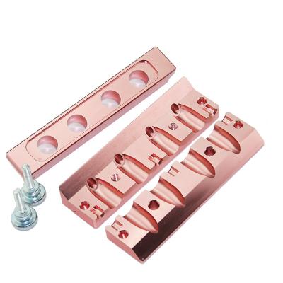 China Custom DIY Product Lip Balm Filling Molds Round Shape Lipstick Filler Tray Diamond Shape Aluminum Lipstick DIY Mold for sale