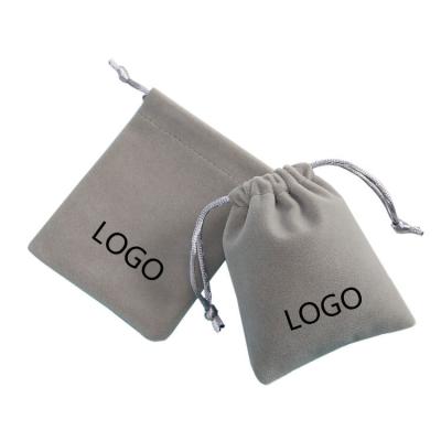 China Fashion Custom Logo Gift Bag Jewelry Bags Velvet Drawstring Bags for sale