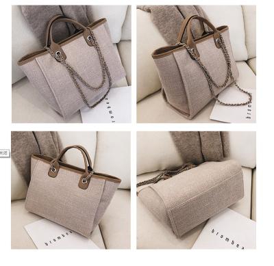 China Custom Printed Handle Handled Canvas Tote Bags Personalized Tote Bag Rope Tote Bag for sale