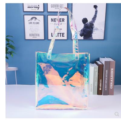 China Waterproof& Large Capacity Fashion PVC Backpack Lady Plastic Handbags Waterproof Bags Shopping Bags for sale