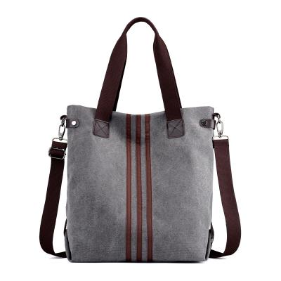 China Other 2021 Women Handbags Canvas Bag With Large Capacity And Simple Stripe for sale