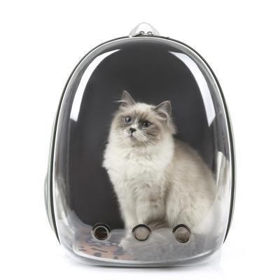 China Viable Wholesale Outlet Cat Supplies Breathable Backpack Pet Bag Transparent Capsule Pet Bag Portable Carrier for sale