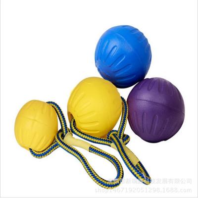 China Sustainable EVA Bite Resistant Float Dog Frisbee Traction Dog Training Dog And Cat Toys for sale