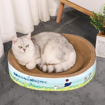 China Sustainable Factory Supply Customized Cat Scratch Bed Corrugated Cardboard for sale