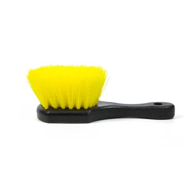 China Durable Nylon Brush Household Tire Cleaning Mat Cleaning Hard Yellow Hair Brush Tire Wheel Cleaning Brush for sale