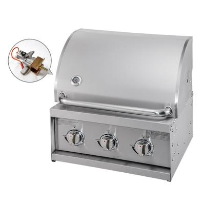 China High Efficiency Size Stainless Steel Cookware Set Cabinet Planchas BBQ Grill Built-in BBQ Grills Adjustable Japanese Flat Top 3 Burners Gas for sale