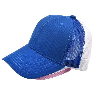 China White COMMON Mesh 6 Panel Custom Trucker Denim Hat for sale