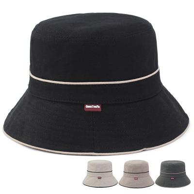 China Character Bucket Hats For Women Sun Beach Hat Cotton Packable Summer Travel Unisex Washed Outdoor Hat UPF 50+ for sale