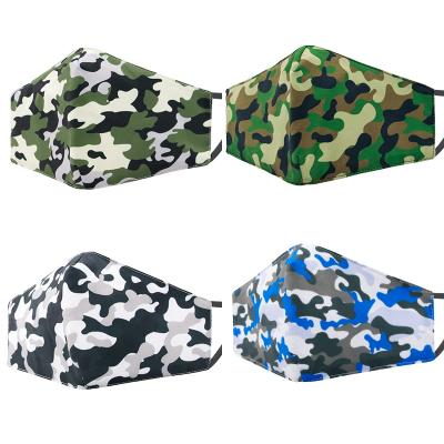 China Breathable Reusable Camouflage Face Cover Maskes Cotton Face Maskes Washable Mouth Maskes for sale