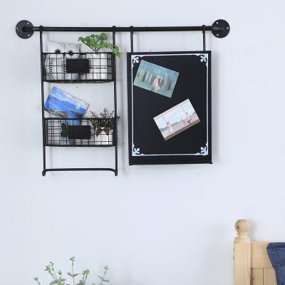 China Viable American retro country living room bedroom wall decoration do personality old Tieyi blackboard balcony storage home frame for sale