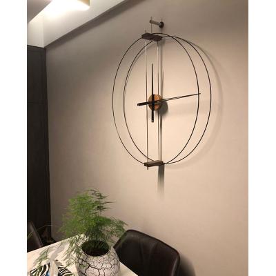 China High Quality Home Equipment Radio Double Ring Timepiece Oversized Diy Clock Room Decor Personalized Customization Luxury Wall Clock for sale