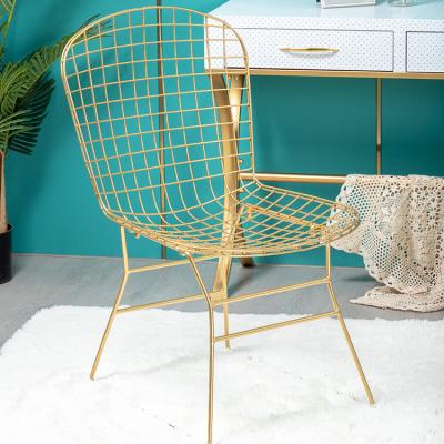 China Industrial INS wind sand hair edge Northern Europe some folk Macaron iron storage basket hotel decoration the chair for sale