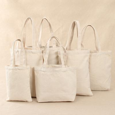 China Camino 12oz Sublimation Shopping Bag Recyclable Cotton Tote Bag Solid Color Canvas Tote Shopping Bag for sale