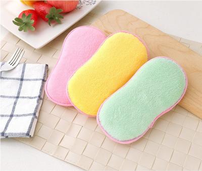 China Viable Wholesale High Quality Powerful Cleaning Cloths Microfiber Cleaning Kitchen Sponge for sale