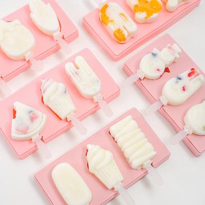 China 2021 New Design Viable DIY Silicone Ice Cream Mold Buding Jelly Ice Cream Mold for sale