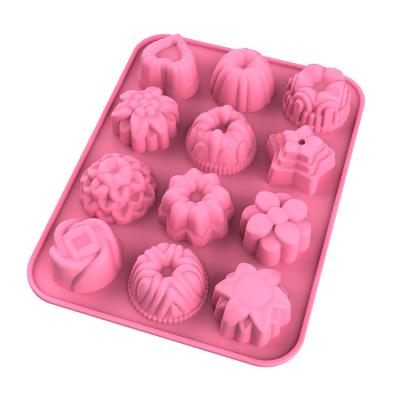 China Sustainable Reusable Silicone Cake DIY Decorating Set Baking And Pastry Tools Baking Molds for sale