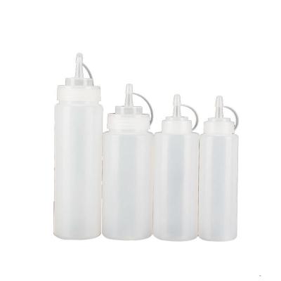 China Modern Plastic 8, 12, 15, 16.6 oz PE Screen BBQ Condiment Dispenser Squeeze Sauce Food Grade Bottle for sale