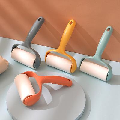 China 2021 Detachable Type Home Roller Coat Sticking Device Fiber Cleaning Roller Roll Sticky Cloth Brush 19*13cm for sale