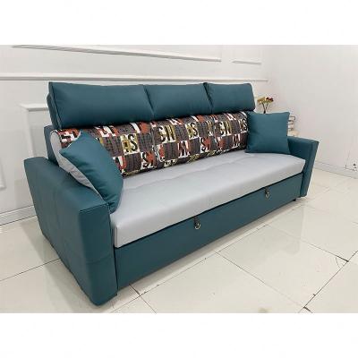 China Multifunctional Extendable Folding Green Minimalist Factory Supplied Modern Furniture Set Italian Design Small Bed Sofa For Living Room for sale