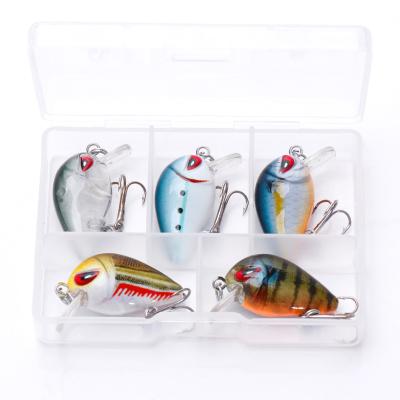 China Vivid Fish Action Swimming Multi Colors Available Or Custom Made 28mm ABS Plastic 1.6g Crankbait Set Fishing For Lure Artificial Baits for sale