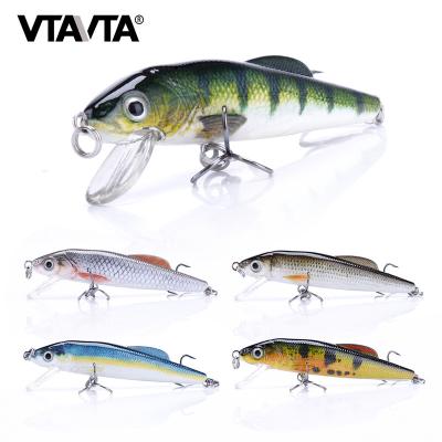 China High Quality ABS VTAVTA Bionic Minnow Sinking Fishing Realistic Lure Trout Lures Wholesale 60mm 4g Crankbait Brown for sale