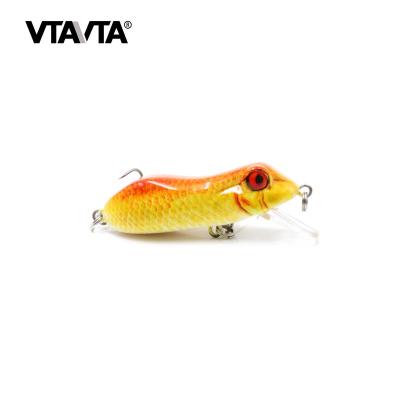 China ABS Plastic VTAVTA Good Popular Frog Fishing Lures Plastic Handmade Frog Lures With A Shrapen Hook for sale