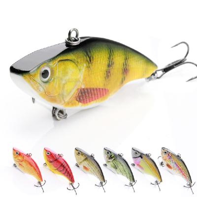 China ABS Body Winter Crankbait Vibration Wobbler 75mm 18g VIB Hard Plastic Sinking Bait Bait for Ice Fishing for sale