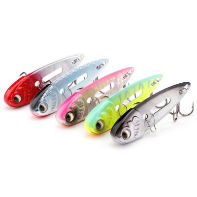 China 10g/15g Metal Spoon VIB Spoon Wobbler Arftifical Winter Ice Crankbaits Fishing Lure With BKK Hooks for sale