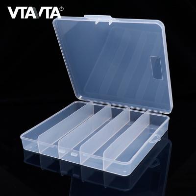 China Wholesale 5 Compartments 5 Compartments Carp Fishing Accessories Lure Hook Box Storage High Hardness Waterproof Bait Lure Fishing Tackle Box for sale