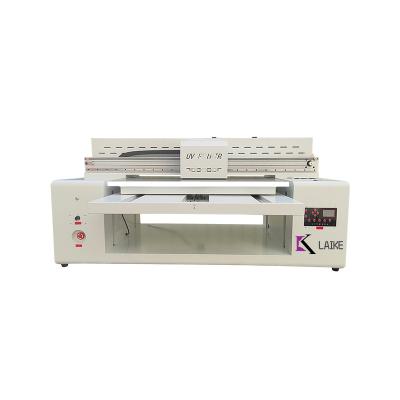 China Building Material Shops High Resolution 9060 Epson printer UV flatbed printer with XP600 printhead for glass ceramic wood printing for sale