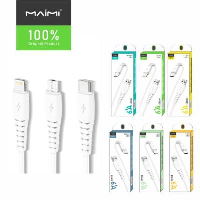 China MP3 / MP4 Player Maimi X39 - Cooper 2m Type C USB Data Cable Super Soft 6A Pure Charging Cable for sale