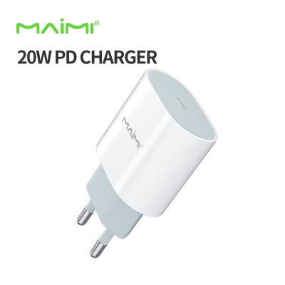 China For iPhoto 12 13 EU Maimi C75 20 Watt USB C Charger PD 20w Charger For iPhone 12 13 for sale