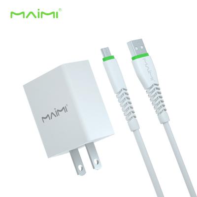 China QC2.0 Maimi T13 USA Plug 2.4A Plug Portable Charger Travel Fast Phone Charger Kit for sale