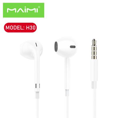 China Wholesale In-Ear Maimi H30 Earphone Stereo Music Headset 3.5MM Plug For iPhone Earphone for sale