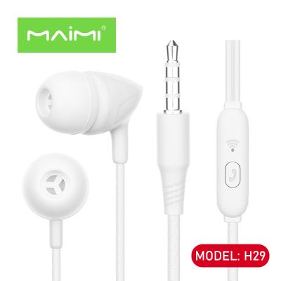 China In-Ear Maimi H29 Stereo Music Headset 3.5MM Plug for iPod for HUAWEI MI etc.smart phone, In-Ear Headset Earphone for sale