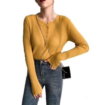 China 2020 Anti-wrinkle women o-neck sweater knitted sweaters spring Autumn Basic Women Sweaters for sale